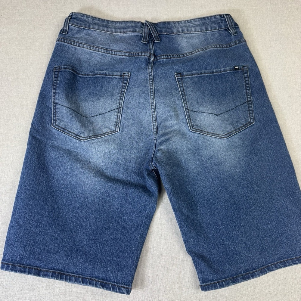 WXYZ MFG Co Men's Drifter Loose Fit Blue Denim Shorts Jorts Size 36x12 - Picture 10 of 10
